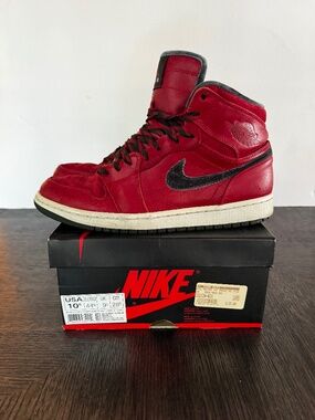 Air Jordan 1 Retro Hi Premier 'Gucci' (2013) Shoes Size 10.5 Red 332134-631